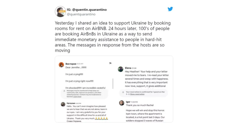 Přečtete si více ze článku Lidé posílají na Ukrajinu miliony skrz Airbnb. Kupují si pobyty, na které nedorazí